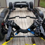 Boxed chassis with Detroit Speed Suspension and Wilwood brakes.